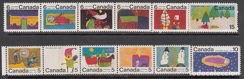 Sellos: Canada - Correo 1970 Yvert 439/50 ** Mnh Navidad