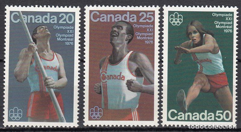 Selos: Canada - Correo 1975 Yvert 571/3 ** Mnh Olimpiadas Montreal