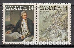 Selos: Canada - Correo 1978 Yvert 661/2 ** Mnh Pinturas. Capitan Cook