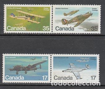 Selos: Canada - Correo 1980 Yvert 752/5 ** Mnh Aviones