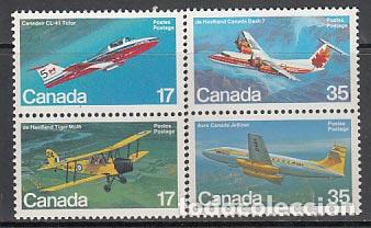 Selos: Canada - Correo 1981 Yvert 779/82 ** Mnh Aviones