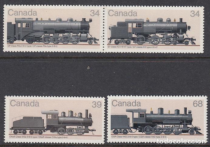 Selos: Canada - Correo 1985 Yvert 940/3 ** Mnh Trenes