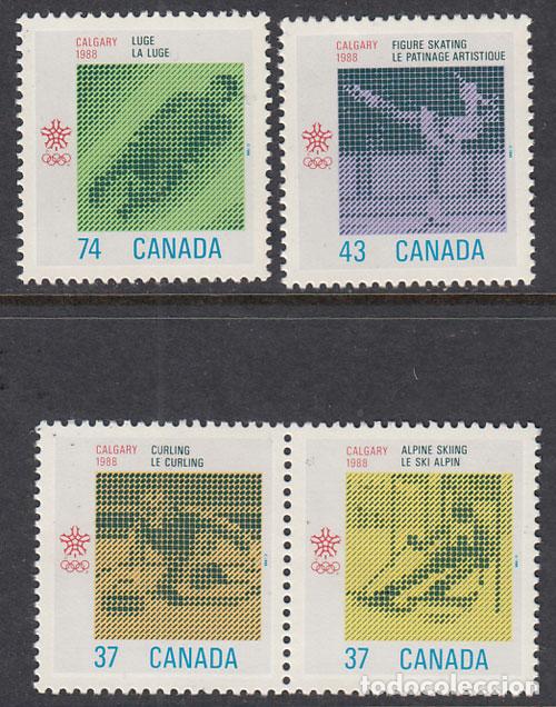 Selos: Canada - Correo 1988 Yvert 1035/8 ** Mnh Olimpiadas de Calgary