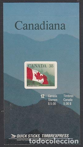 Selos: Canada - Correo 1989 Yvert 1103 Carnet ** Mnh Bandera