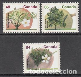 Selos: Canada - Correo 1991 Yvert 1225/7 ** Mnh Flores