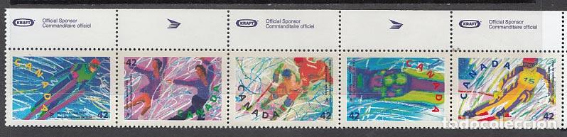 Selos: Canada - Correo 1992 Yvert 1229/33 ** Mnh Deportes.Juegos Olimpicos de Albertvil