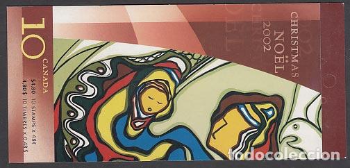 Selos: Canada - Correo 2002 Yvert 1970 Carnet ** Mnh Navidad