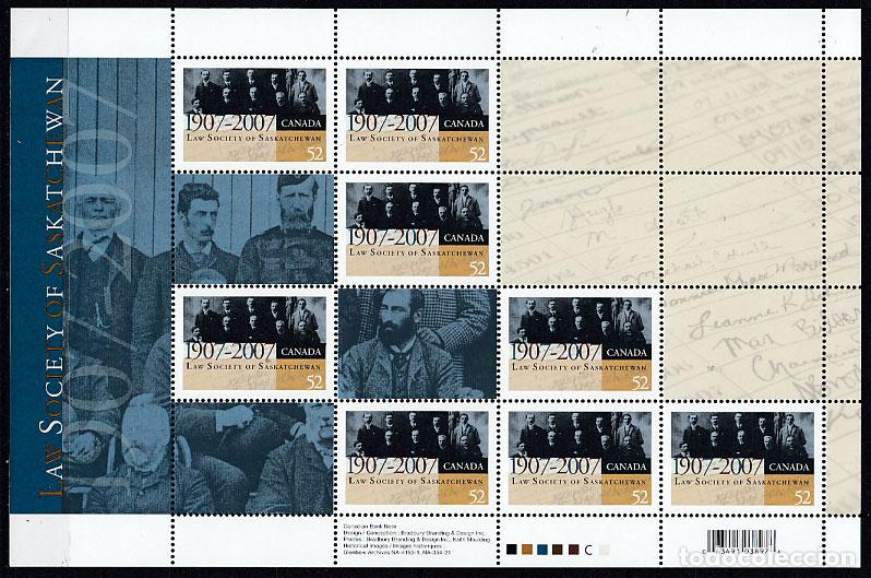 Selos: Canada - Correo 2007 Yvert 2305 mini pliego ** Mnh