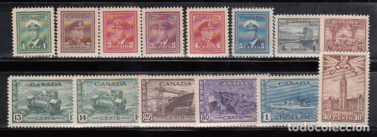 Selos: Canada - Correo 1943 Yvert 205/18 * Mh