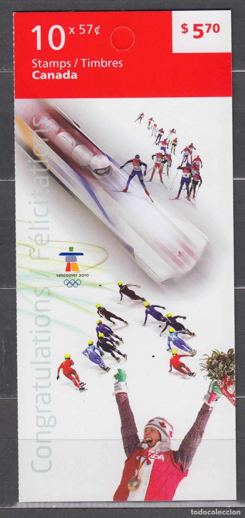 Selos: Canada Correo 2010 Yvert 2501 Carnet ** Mnh Deportes - Olimpiada de Invierno Van