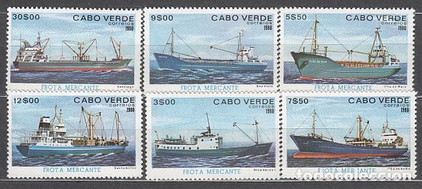 Selos: Cabo Verde - Correo Yvert 431/6 ** Mnh Barcos