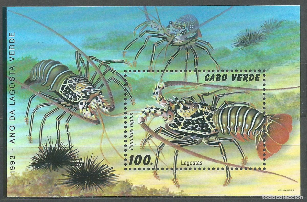 Selos: Cabo - Verde Hojas Yvert 21 ** Mnh Fauna - Langostas