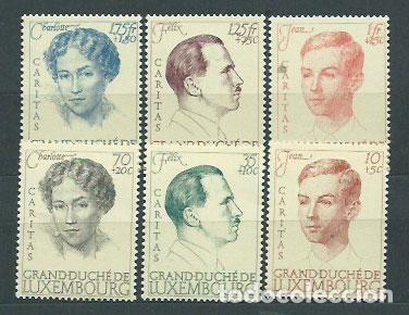 Selos: Luxemburgo - Correo 1939 Yvert 324/9 ** Mnh Personaje
