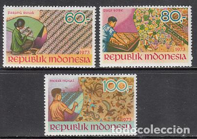 Stamps: Indonesia - Correo 1973 Yvert 664/6 ** Mnh Arte