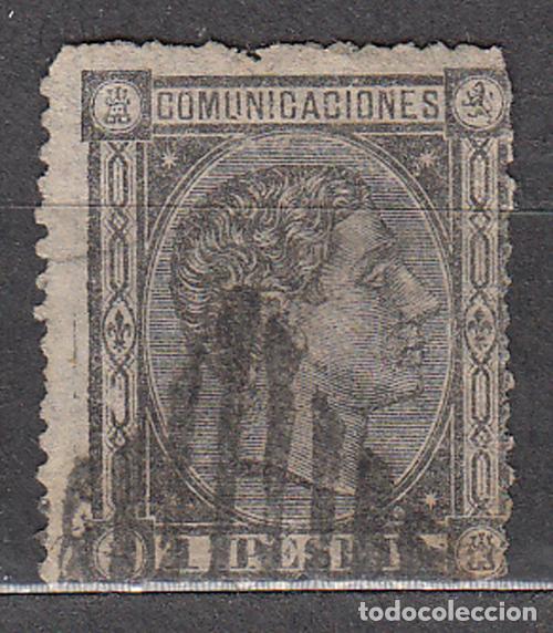 Briefmarken: Espa&ntilde;a Reinado Alfonso XII 1875 Edifil 169 usado Defecto