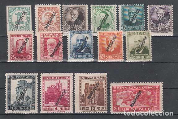 Briefmarken: Tanger Correo 1933 Edifil 70/84 ** Mnh