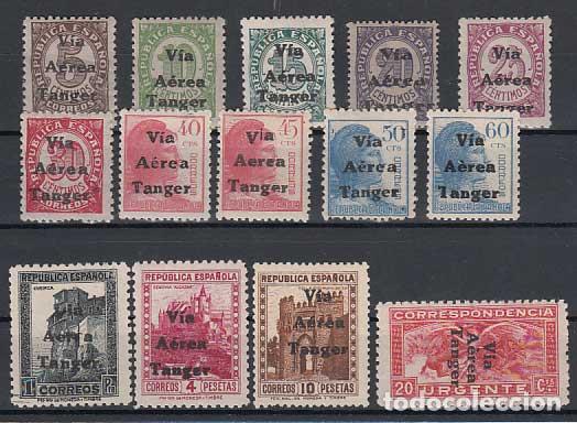 Briefmarken: Tanger Correo 1938 Edifil 128/41 **/* Mnh/Mh