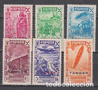 Briefmarken: Tanger Beneficencia 1943 Edifil 17/22 ** Mnh