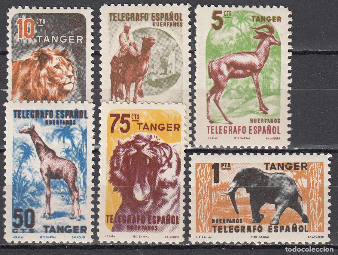 Briefmarken: Tanger Beneficencia 1955 Edifil 59/64 * Mh