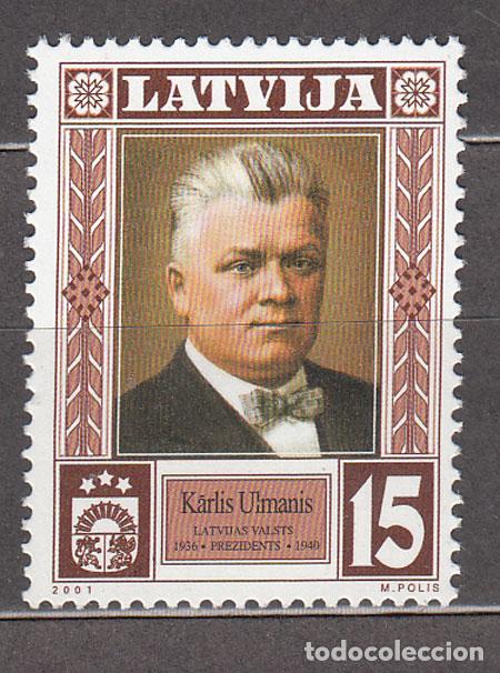 Briefmarken: Letonia - Correo 2001 Yvert 510 ** Mnh Kasrlis Ulmanis