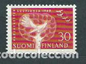 Sellos: Finlandia - Correo 1960 Yvert 497 ** Mnh