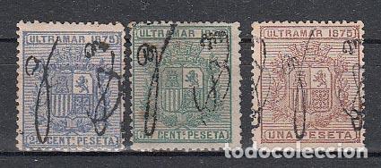 Sellos: Puerto Rico Correo 1875 Edifil 5/7 */(*) Bonita Mh/Mng