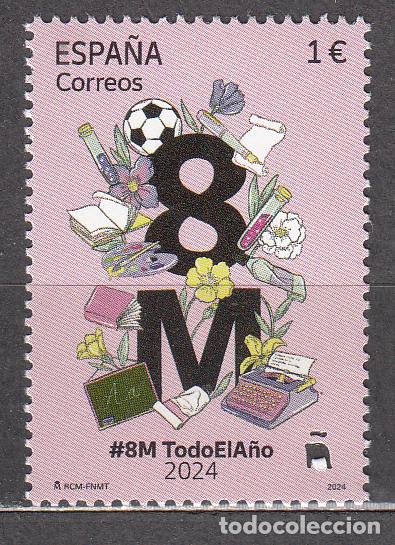 Stamps: Espa&ntilde;a II Centenario Correo 2024 Edifil 5727 ** Mnh 8M Todo el a&ntilde;o 2024