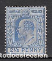 Stamps: Bahamas - Correo 1902 Yvert 29 * Mh Eduardo VII