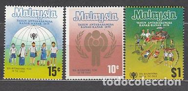 Stamps: Malaysia - Correo Yvert 200/2 ** Mnh A&ntilde;o del ni&ntilde;o