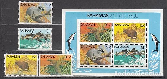 Stamps: Bahamas - Correo 1982 Yvert 514/17+Hb 37 ** Mnh Fauna