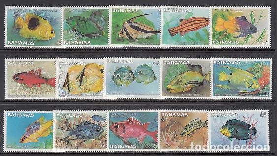 Stamps: Bahamas - Correo 1986 Yvert 602/16 ** Mnh Fauna peces