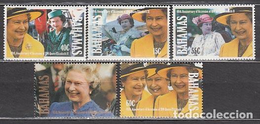 Stamps: Bahamas - Correo 1992 Yvert 763/67 ** Mnh Isabel II