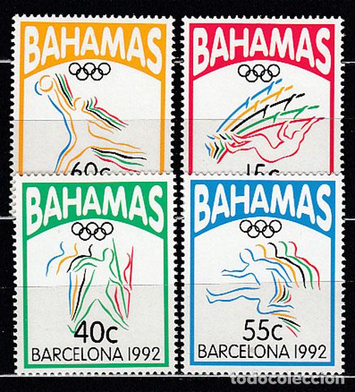 Stamps: Bahamas - Correo 1992 Yvert 773/6 * Mh Olimpiadas de Barcelona