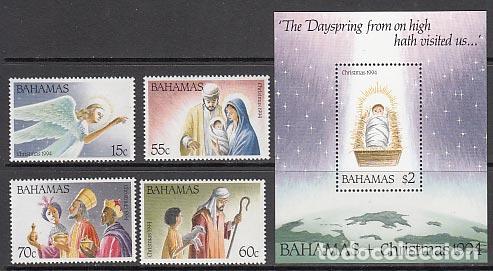 Stamps: Bahamas - Correo 1994 Yvert 838/41+Hb 74 ** Mnh Navidad