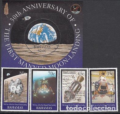 Stamps: Bahamas - Correo 1999 Yvert 982/5+Hb 92 ** Mnh Astro