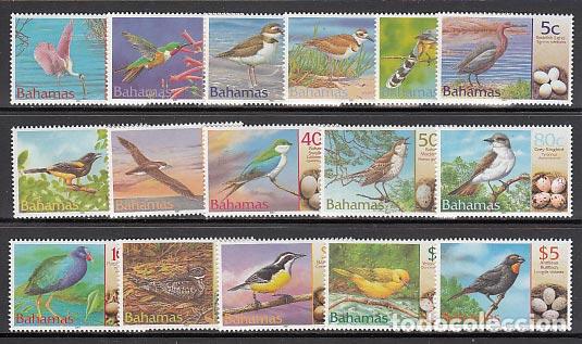 Stamps: Bahamas - Correo 2001 Yvert 1070/85 ** Mnh Fauna aves