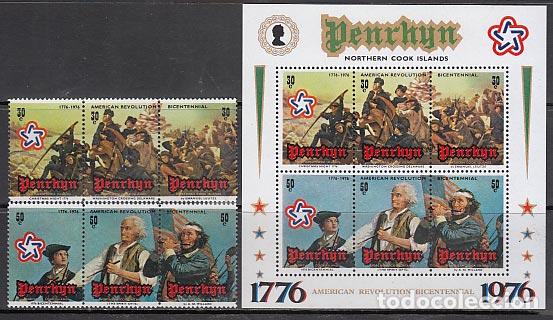 Stamps: Penrhyn - Correo Yvert 71/3+H.2 ** Mnh