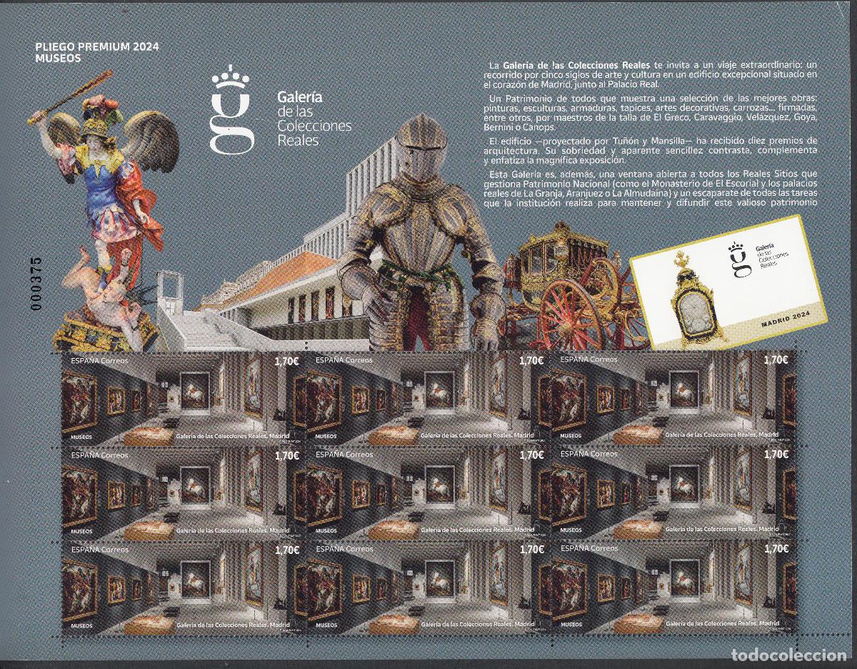 Stamps: Espa&ntilde;a II Centenario Correo 2024 Edifil 5735/37 (Premium 148/50 ) ** Mnh Museo