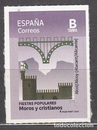 Stamps: Espa&ntilde;a II Centenario Correo 2024 Edifil 5738 ** Mnh Moros y Cristianos