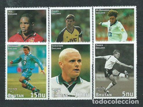 Stamps: Bhutan - Correo Yvert 1235/40 ** Mnh F&uacute;tbol