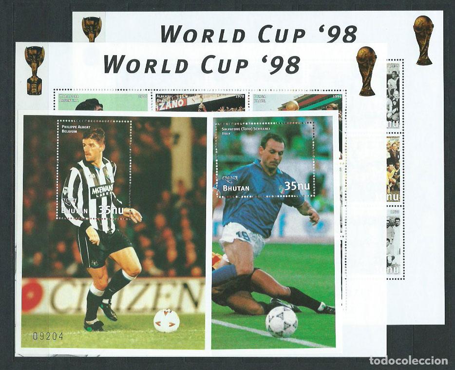 Stamps: Bhutan - Correo Yvert 1241/57+Hb 361/2 ** Mnh Futbol