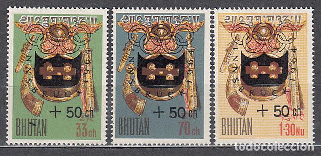Stamps: Bhutan - Correo Yvert 28/30 * Mh Olimpiadas de Insbruck
