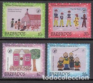 Stamps: Barbados - Correo 1996 Yvert 952/5 ** Mnh Navidad