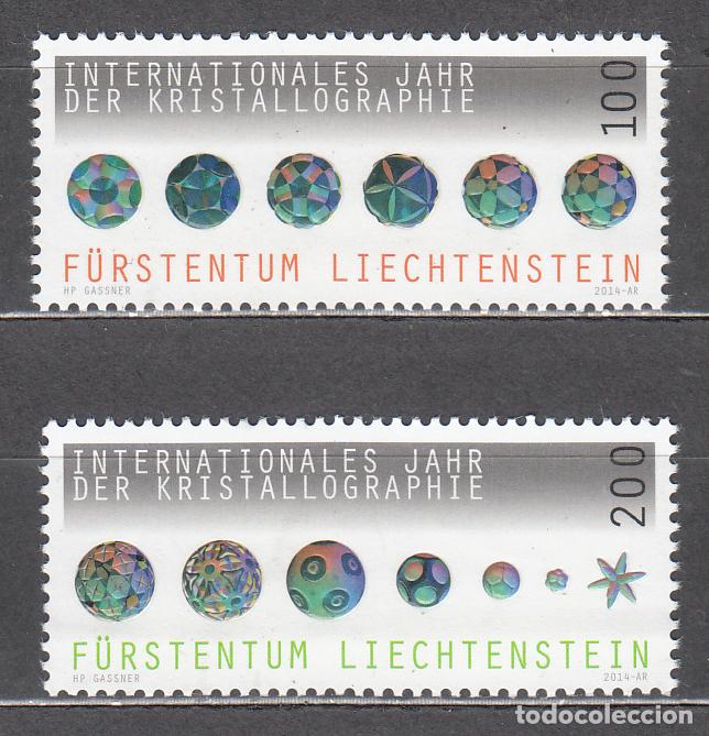 Stamps: Liechtenstein - Correo 2014 Yvert 1662/63 ** Mnh Cristales