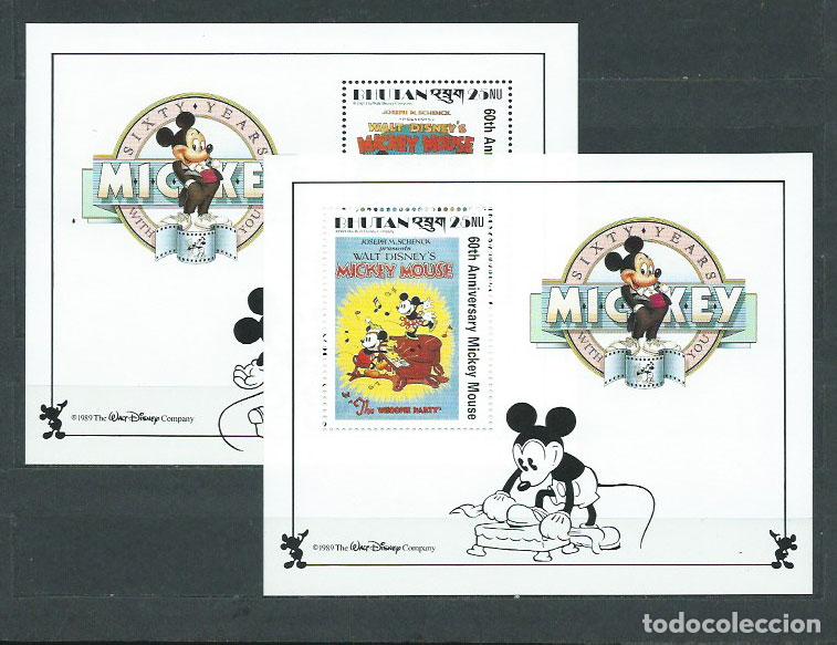 Stamps: Bhutan - Hojas Yvert 169/70 ** Mnh Walt Disney