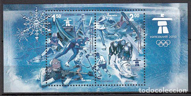 Selos: Bosnia - Hojas Yvert 37 ** Mnh Olimpiadas de Vancuver