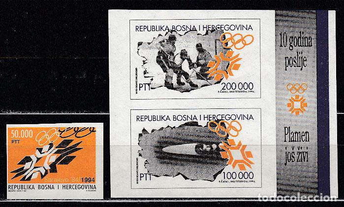 Selos: Bosnia - Correo 1994 Yvert 150+H.1 ** Mnh Olimpiadas de Sarajevo