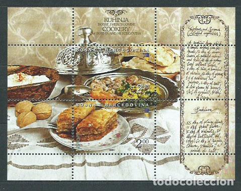 Selos: Bosnia - Correo 2005 Yvert 475/6+H.25 ** Mnh Gastronom&iacute;a