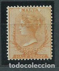 Selos: Malta - Correo 1875 Yvert 3 (*) Mng