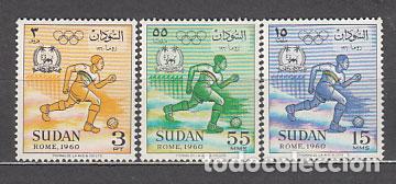 Selos: Sudan - Correo Yvert 128/30 ** Mnh Olimpiadas de Roma